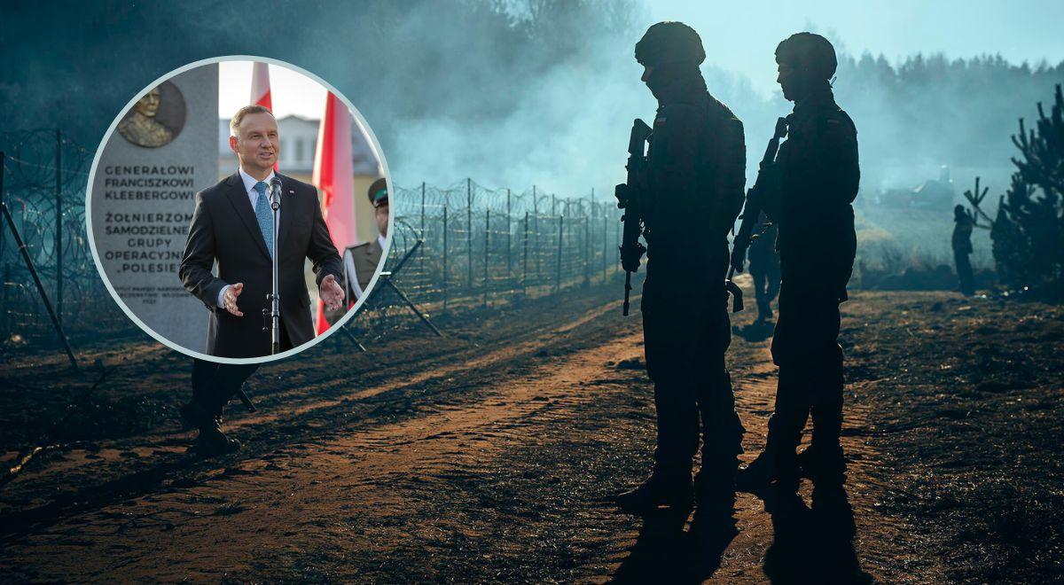 Prezydent Andrzej Duda: obrażanie obrońców granic to podłość