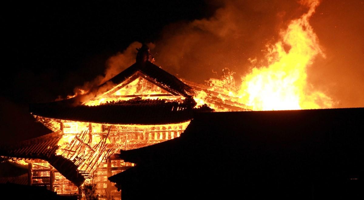 Japonia: spłonął słynny zamek Shuri na Okinawie. "Straszliwy szok"