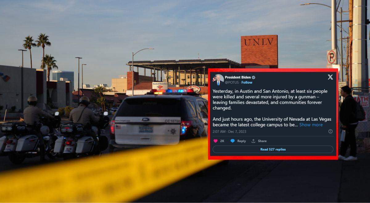 Strzelanina na uniwersytecie w Las Vegas. Biden złożył kondolencje, zaapelował o reformę prawa
