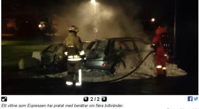 Szwecja: dziesiątki samochodów podpalone pod Sztokholmem