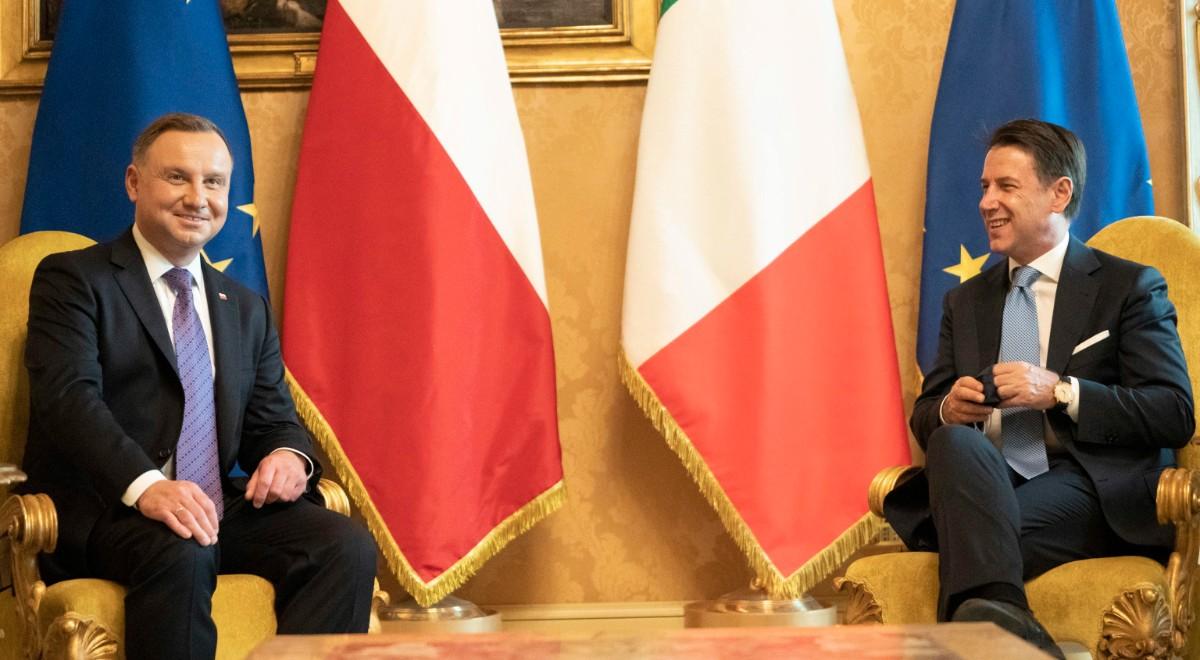 Andrzej Duda w Rzymie. Polsko-włoskie rozmowy o NATO i o wychodzeniu z kryzysu 