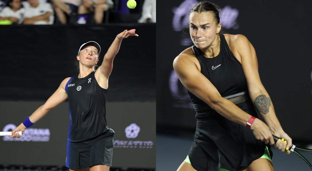 WTA Finals: Iga Świątek - Aryna Sabalenka. Kiedy wielki mecz o finał? 