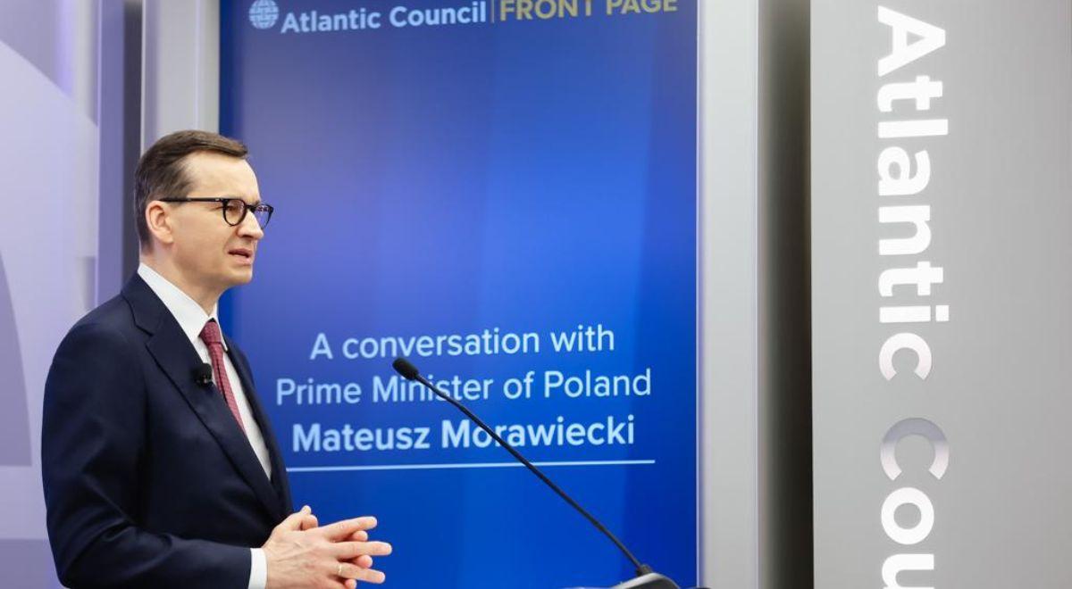 Premier Morawiecki w USA: porażka Ukrainy może być początkiem końca "złotego wieku" dla Zachodu