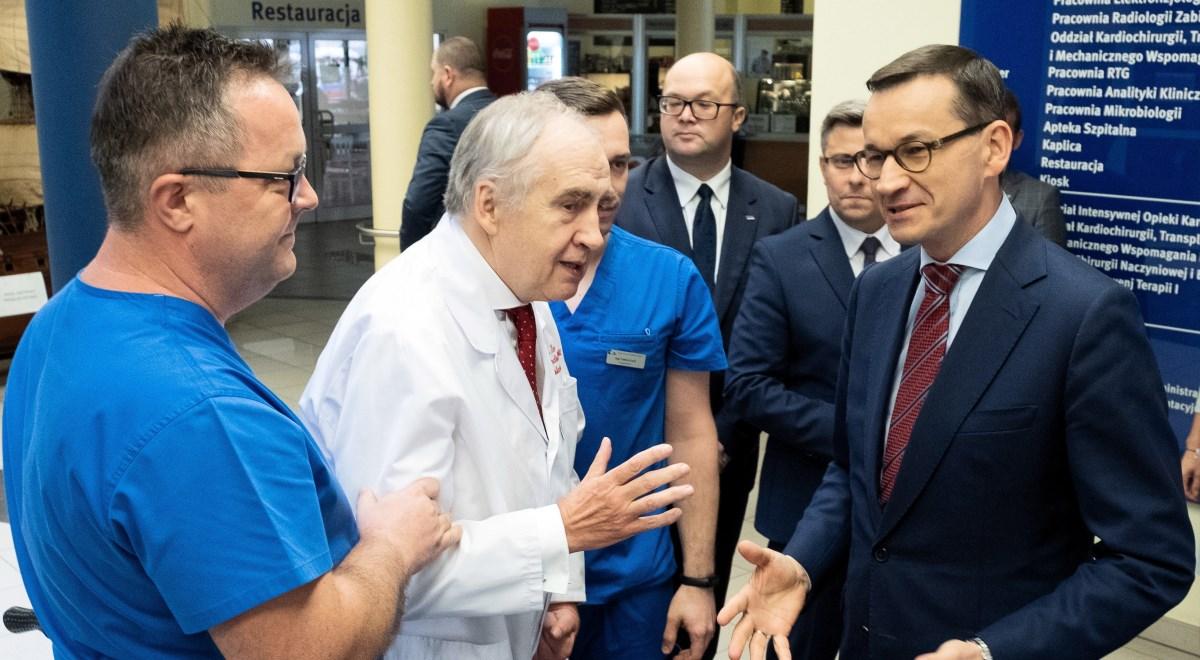 Premier Mateusz Morawiecki w Zabrzu: służba zdrowia jest polską racją stanu