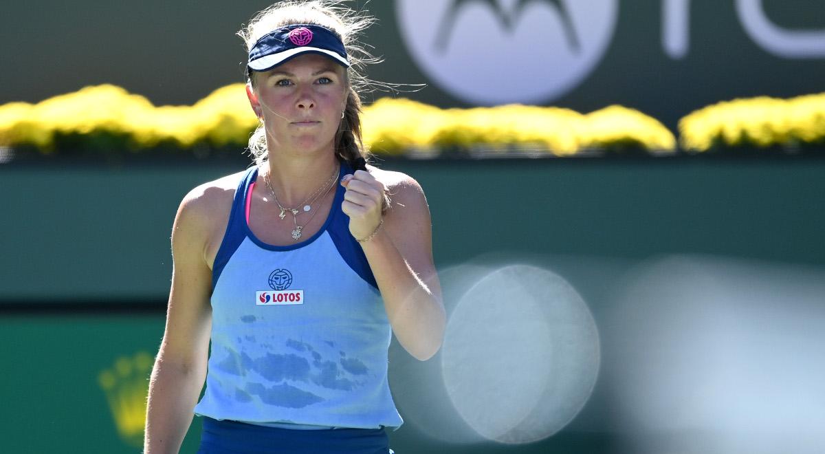 WTA Cournmayeur: Magdalena Fręch gra dalej po wygranej w "polskim" meczu 