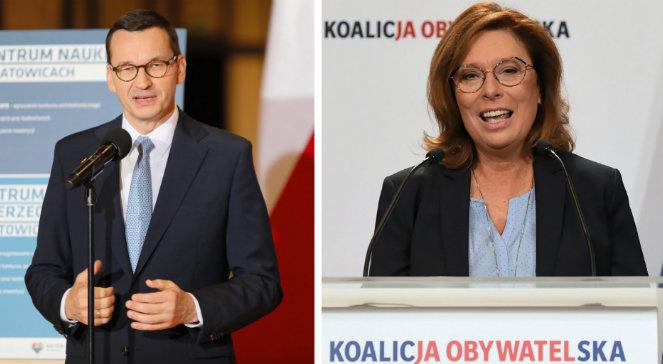 Sondaż: M. Morawiecki byłby lepszym premierem niż M. Kidawa-Błońska