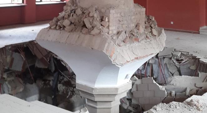 Zawalił się strop w Zamku Książąt Pomorskich w Szczecinie. "Nie mamy żadnej informacji o ofiarach"