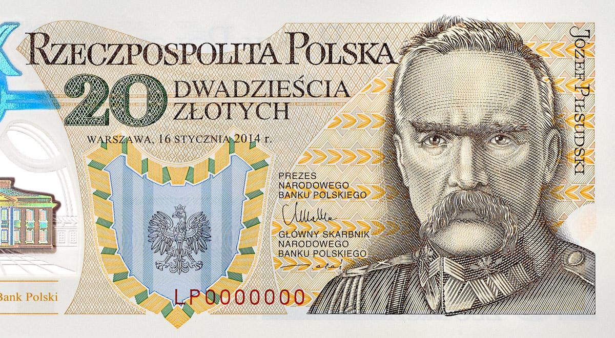 Banknot kolekcjonerski z Józefem Piłsudskim najlepszy na świecie  