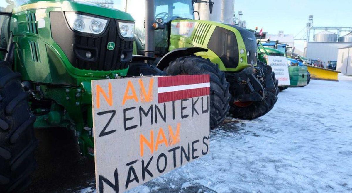 Protest rolników na Łotwie. Chcą zakazania importu jedzenia z Rosji
