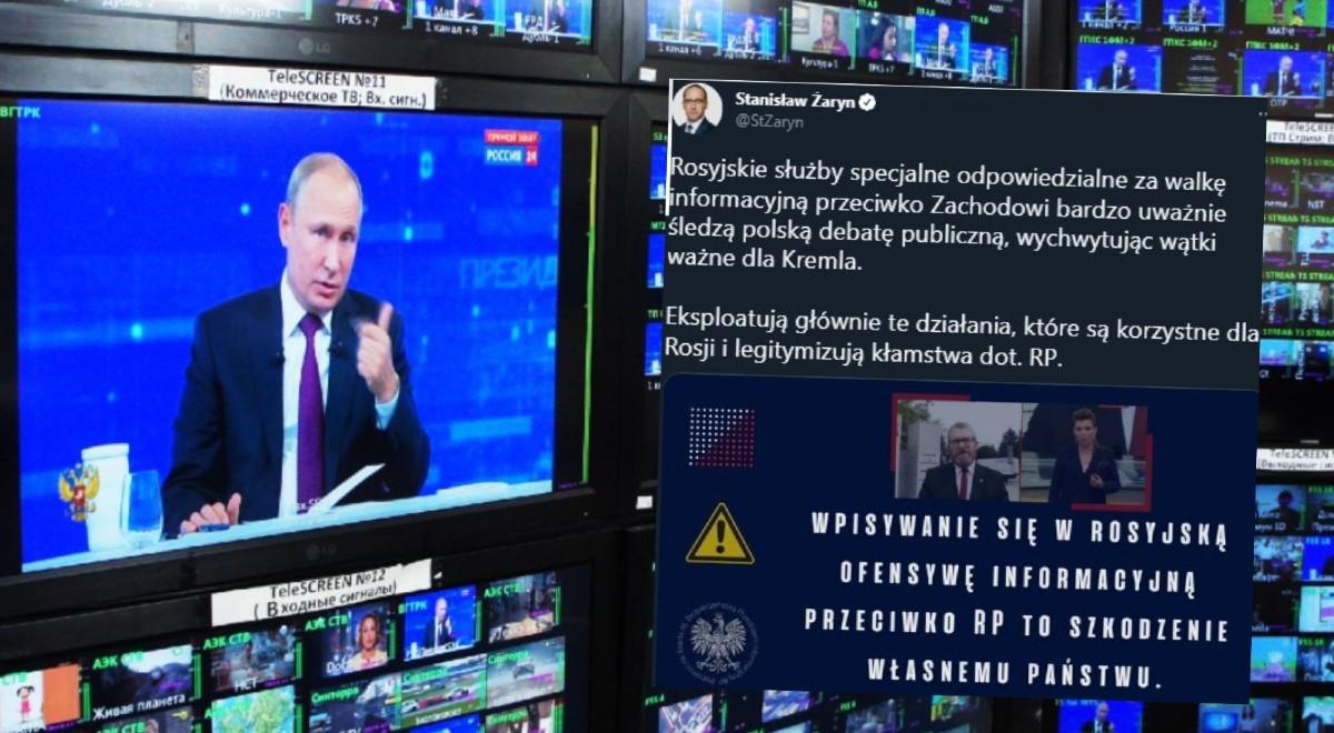 Braun wykorzystany przez kremlowską propagandę. Żaryn ostrzega: rosyjskie służby uważnie śledzą debatę w Polsce