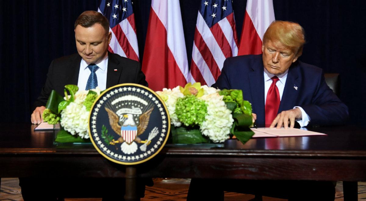 Wzmocnienie współpracy wojskowej. Prezydenci Polski i USA podpisali deklarację