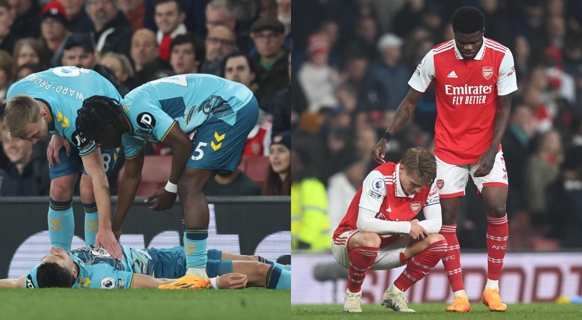 Premier League: Arsenal - Southampton. Outsider zaskoczył lidera! Groźny upadek Jana Bednarka