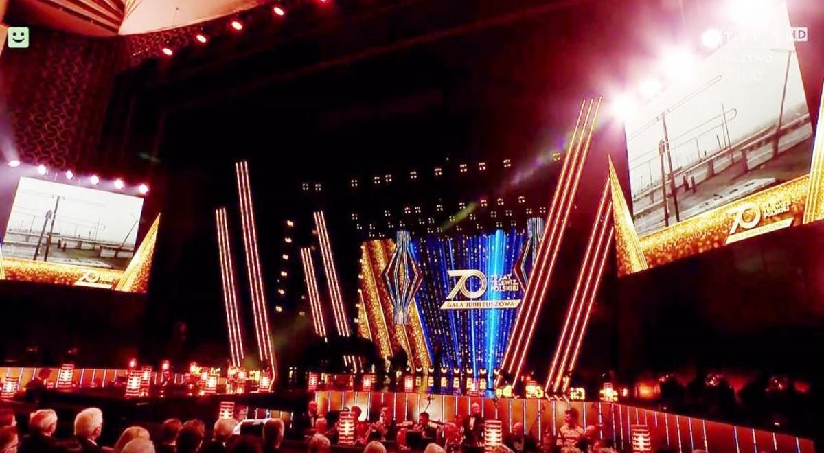 Wielka gala z okazji 70 lat Telewizji Polskiej. Prezes TVP przesłał wystąpienie z Kijowa