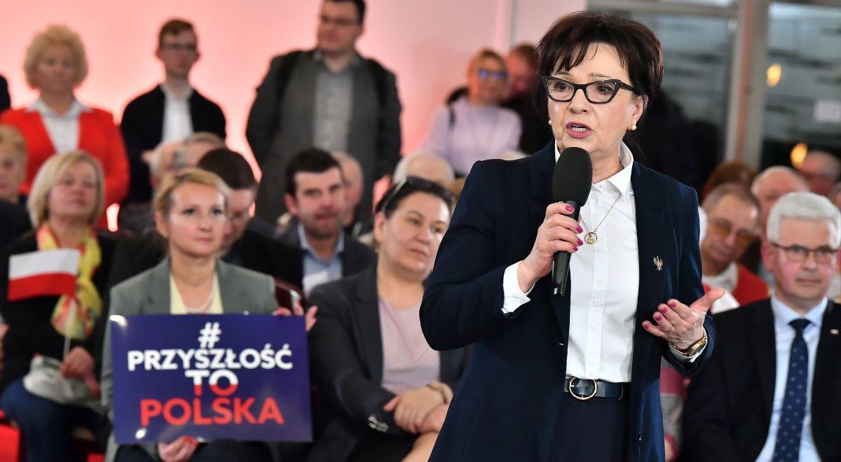 "Przyszłość to Polska". Elżbieta Witek: PO nie rozumie ludzi, bo nie jest blisko obywateli