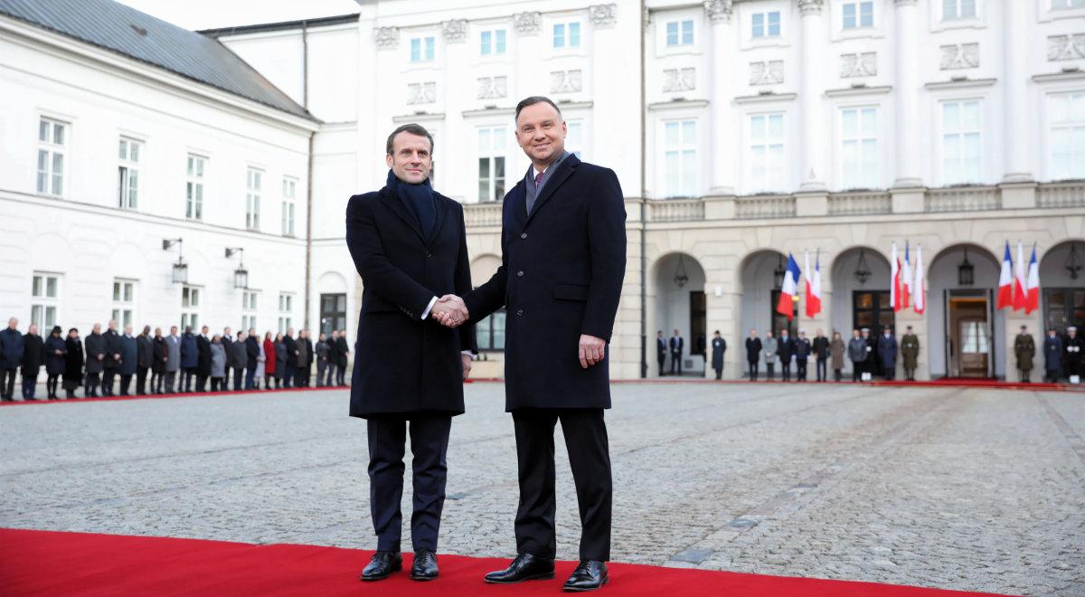 "To przełom w relacjach polsko-francuskich". Prezydent o wizycie Emmanuela Macrona