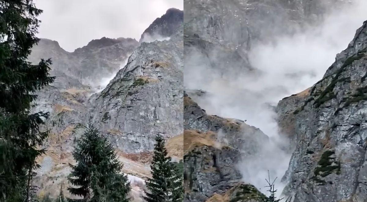 Niebezpieczna lawina w Tatrach. Głazy osuwały się w rejonie Morskiego Oka