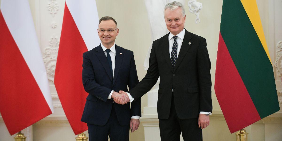 Spotkanie Duda-Nauseda w Wilnie. Prezydenci zapowiadają spotkanie z Zełenskim