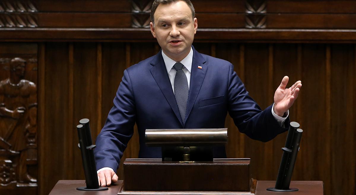 Pierwsze posiedzenie nowego Sejmu. Orędzie prezydenta Andrzeja Dudy