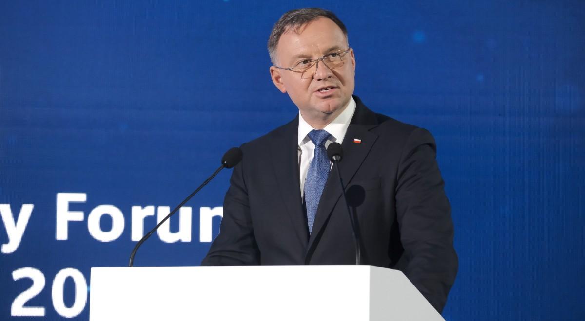 "Musimy zwiększać własny potencjał obronny". Prezydent na Warsaw Security Forum