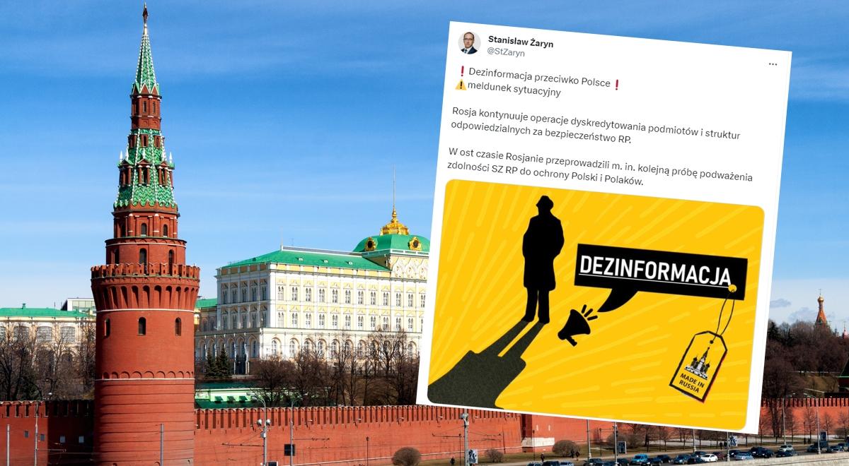 Kreml uderza w podmioty odpowiedzialne za bezpieczeństwo Polski. Żaryn wylicza kłamstwa rosyjskiej propagandy