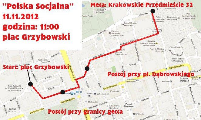 Z pl. Grzybowskiego ruszył marsz socjalistów