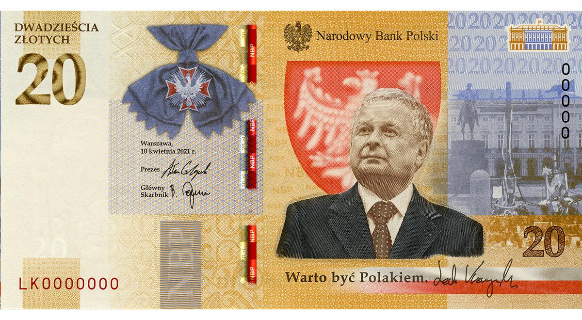20-złotowy banknot z Lechem Kaczyńskim najlepszym banknotem kolekcjonerskim na świecie