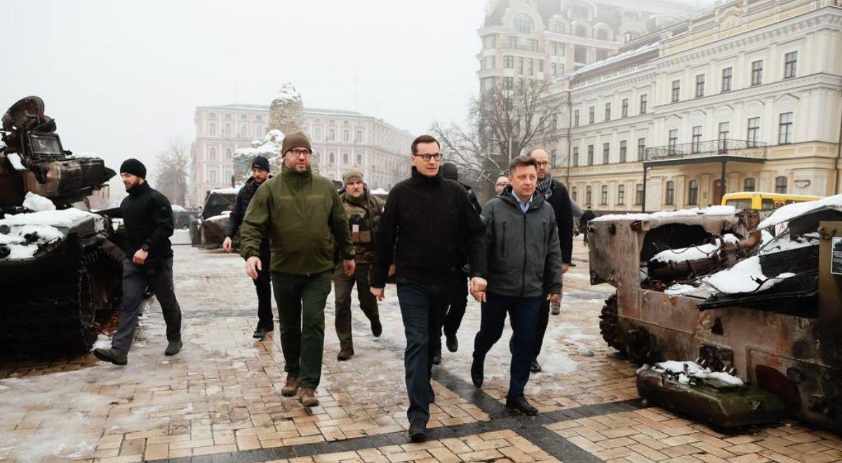 Premier Morawiecki w Kijowie: Europa dostrzegła zagrożenie ze strony Rosji zbyt późno