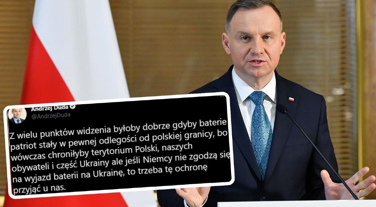 Prezydent Andrzej Duda: jeśli Niemcy nie przekażą patriotów Ukrainie, należy przyjąć je w Polsce
