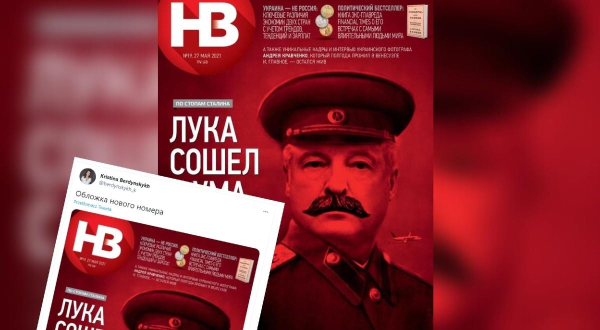 Ukraina: gazeta wystawia na aukcję okładkę z Łukaszenką ucharakteryzowanym na Stalina