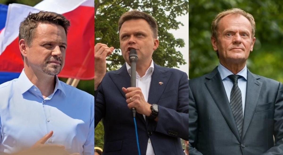 Sondaż: Trzaskowski lub Hołownia kandydatem opozycji na prezydenta. Słabe poparcie dla Tuska