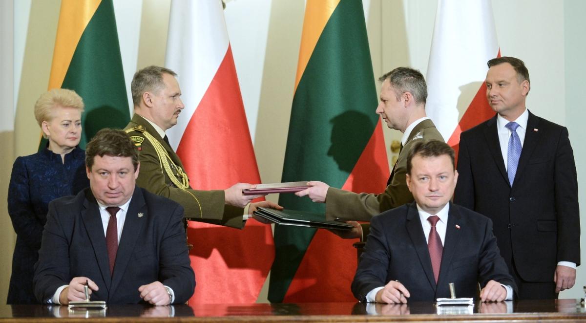 Ministrowie obrony Polski i Litwy podpisali dokumenty ws. współpracy wojskowej