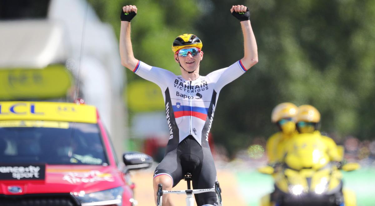 Tour de France: słoweński triumf na 19. etapie. Mohorić najszybszy, Pogacar o krok od wygrania wyścigu 