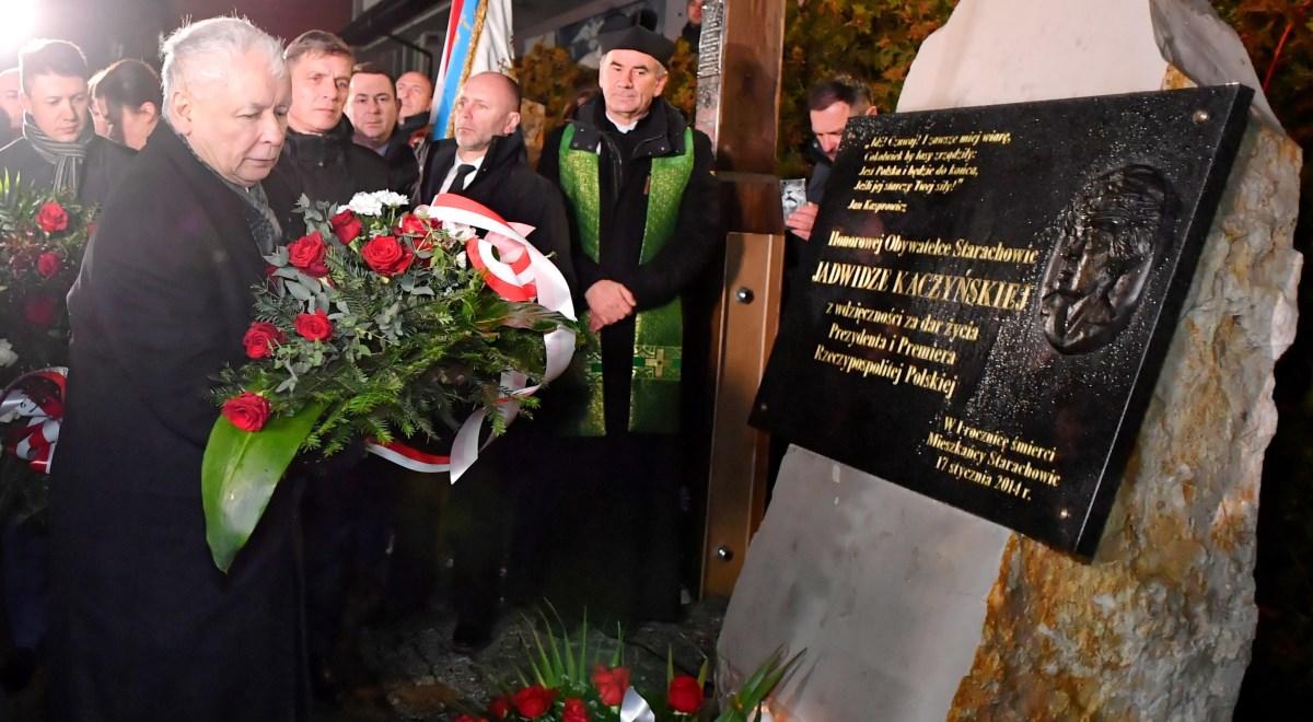 Starachowice: Jarosław Kaczyński uczcił pamięć matki