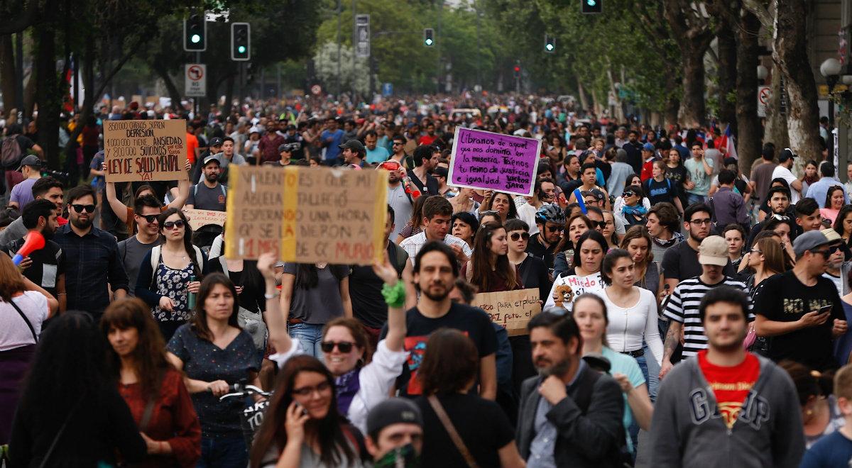 Chile: ponad milion osób na ulicach, protesty przeciwko wzrostowi cen