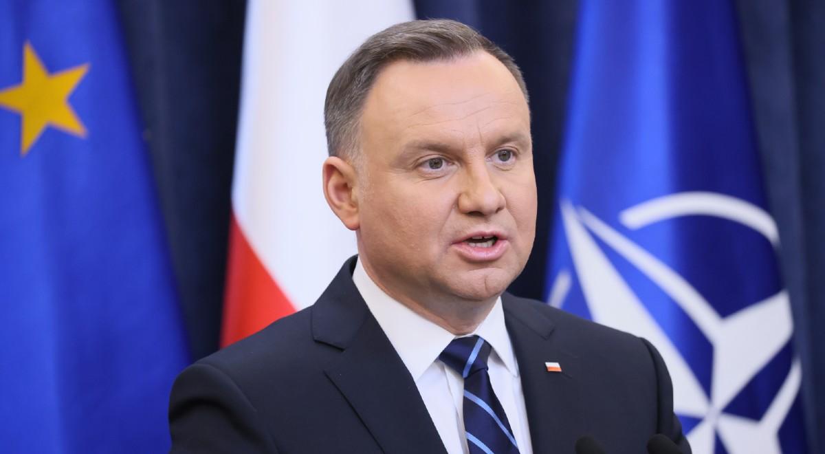 Andrzej Duda o odcięciu się Polski od gazu i ropy z Rosji: powinniśmy to zrobić jak najszybciej