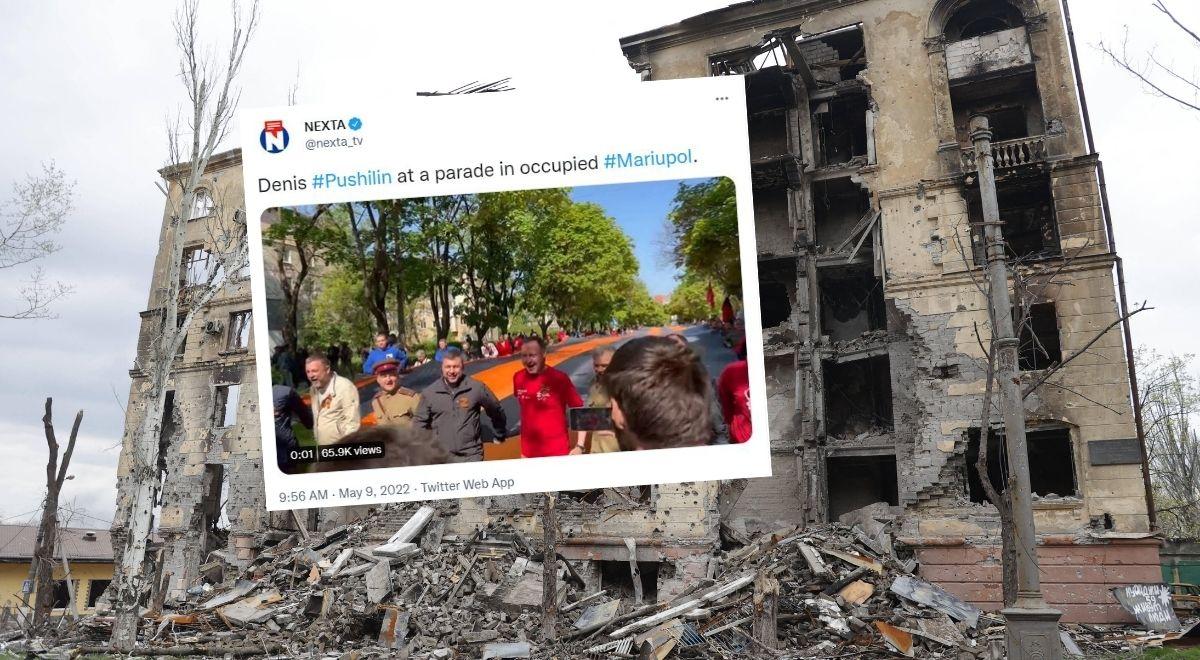 Zrujnowane miasto, tysiące ofiar. Zobacz, jak Rosjanie świętują "Dzień Zwycięstwa" w Mariupolu