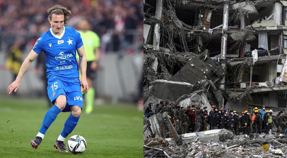 Były piłkarz Wisły Kraków przeżył trzęsienie ziemi w Turcji. "Sufit się trząsł, bałem się, że się na nas zawali"