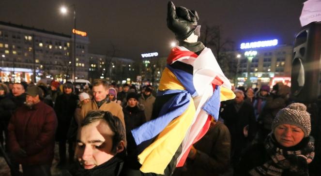 Polacy solidarni z Ukrainą! Manifestacja w Warszawie