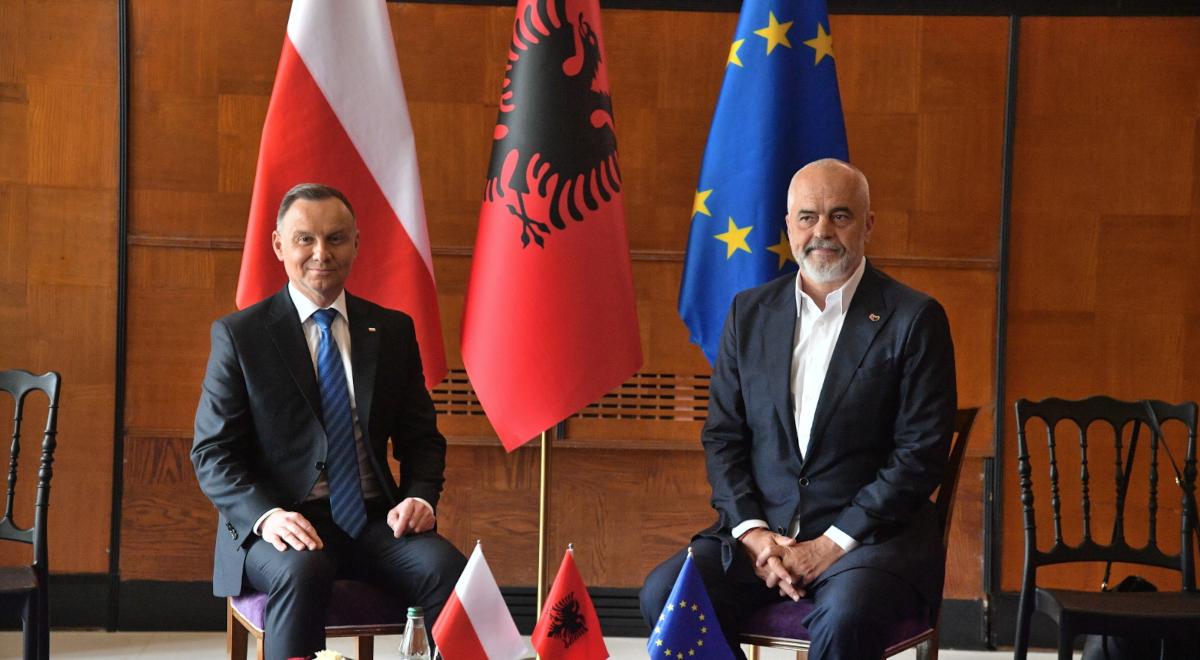 Prezydent Duda w Tiranie: miejsce Albanii jest wyłącznie w zintegrowanej Europie