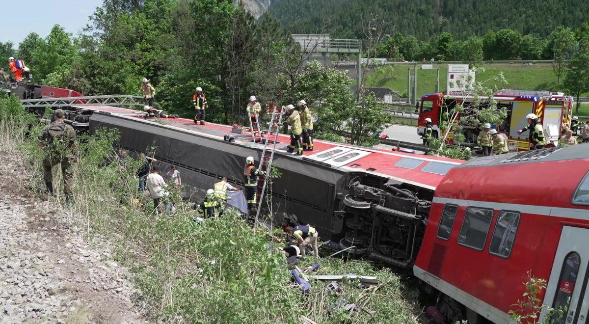 Katastrofa kolejowa w Niemczech. Są ofiary śmiertelne i wielu rannych